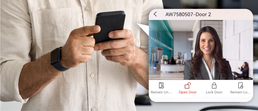  Grant access via QR/PIN codes or remotely unlock doors