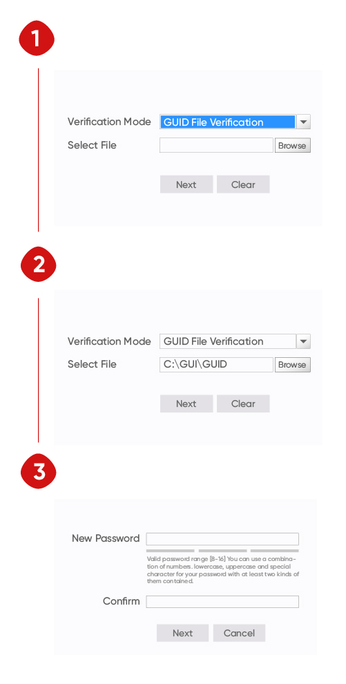 How to reset password FAQs Hikvision